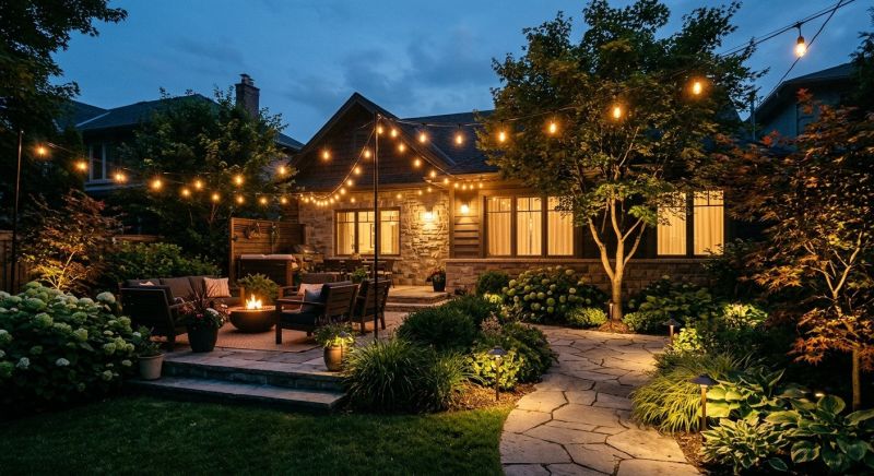 Courtyard Light Installation in Olathe, KS