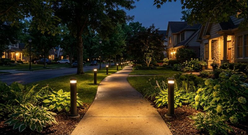 Sidewalk Lighting Installation in Denver, CO