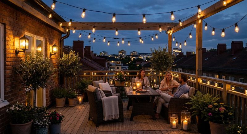 Terrace Lighting Installation in Provo, UT
