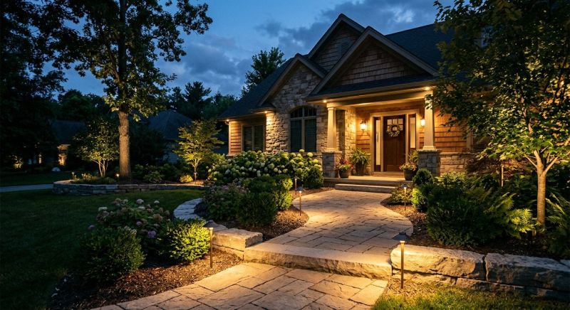 Walkway Lighting Installation in Overland Park, KS